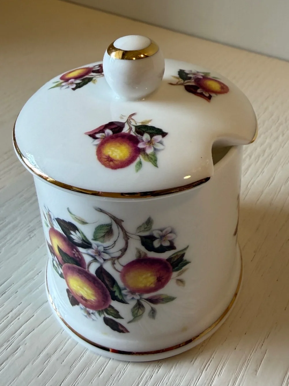 Vintage Fortnum & Mason Peach Blossom Jam / Preserve Jar